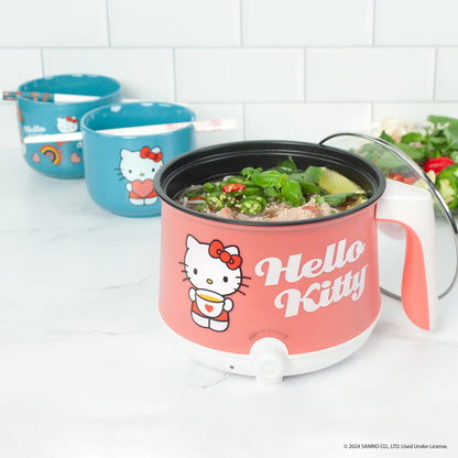 **Hello Kitty Sıcak Tencere ve Ramen Kase Seti**