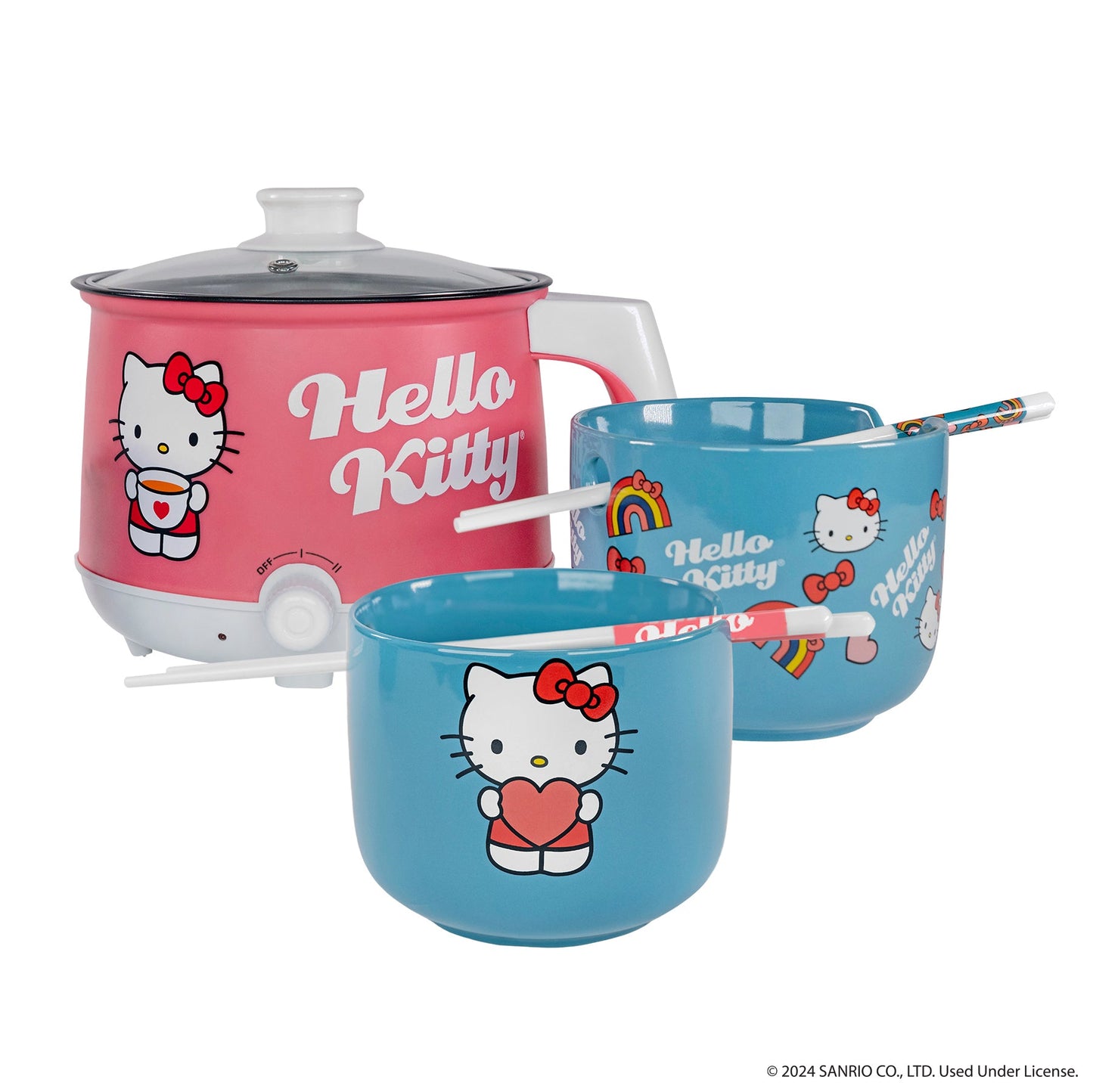 **Hello Kitty Sıcak Tencere ve Ramen Kase Seti**