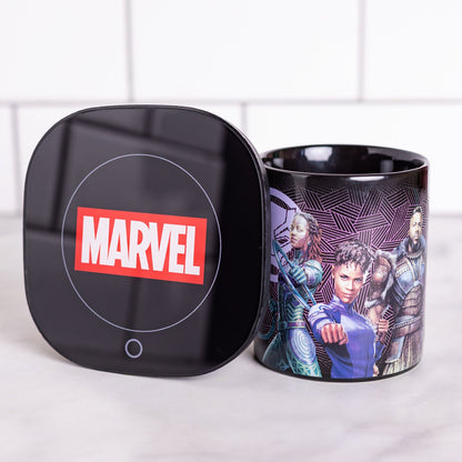 Marvel Kara Panter 12oz Bölmesi Isıtıcı Hediye Seti - İçeceğinizi Mükemmel Sıcaklıkta Tutun!