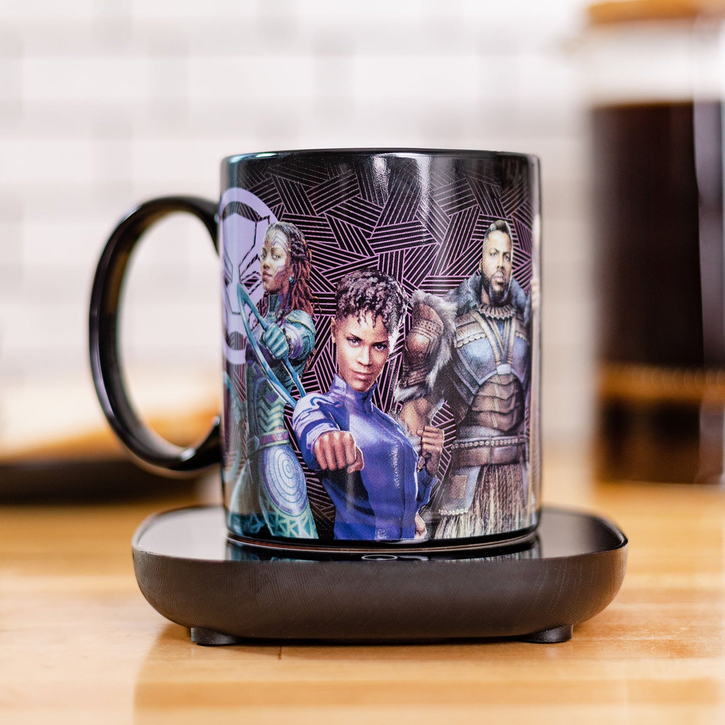 Marvel Kara Panter 12oz Bölmesi Isıtıcı Hediye Seti - İçeceğinizi Mükemmel Sıcaklıkta Tutun!