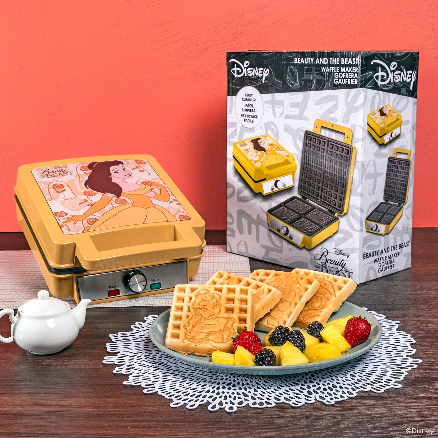 Disney Güzel ve Çirkin Lüks Waffle Makinesi